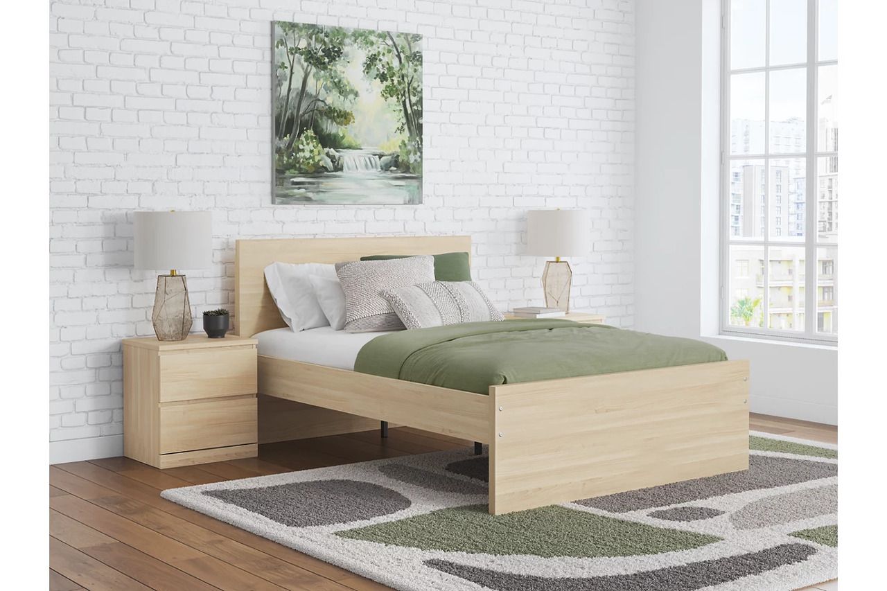 Onita Full Panel Headboard In Natural EB9632287