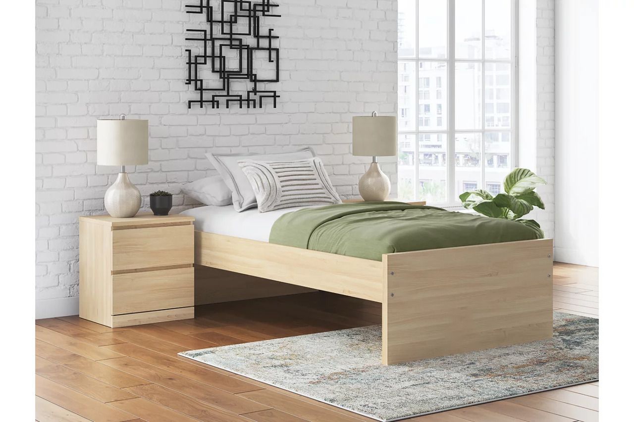 Onita Twin Platform Bed In Natural EB9632B1