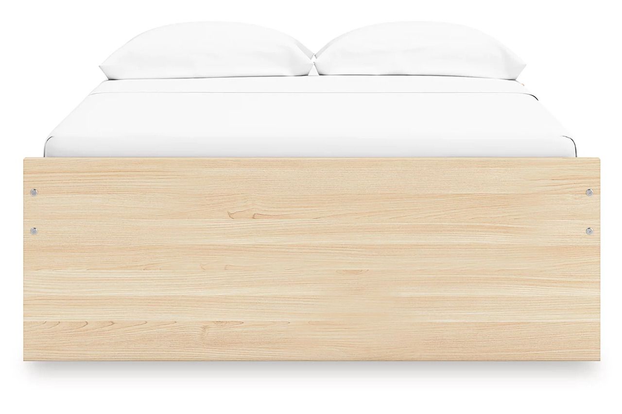 Onita Full Platform Bed with 2 Side Storage In Natural EB9632B14