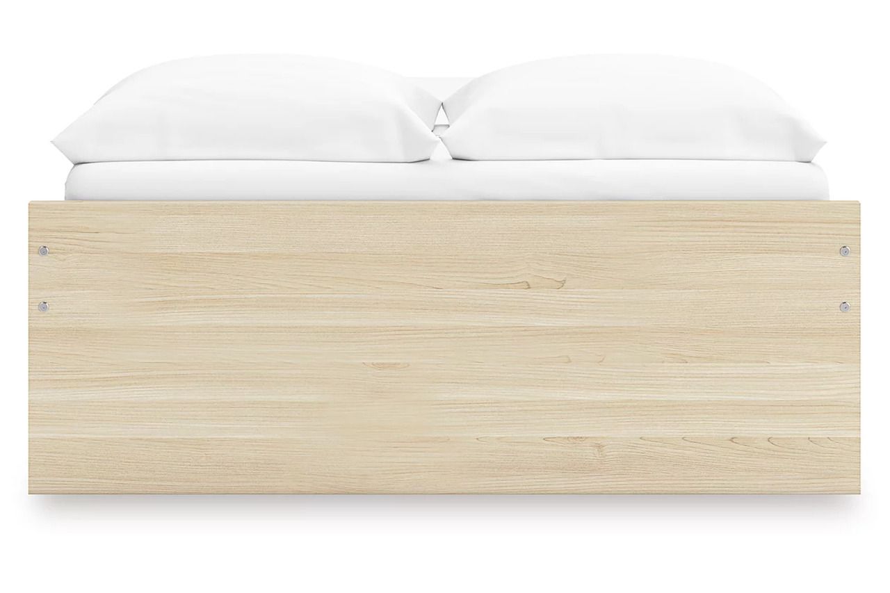 Onita Full Platform Bed with 2 Side Storage In Natural EB9632B14