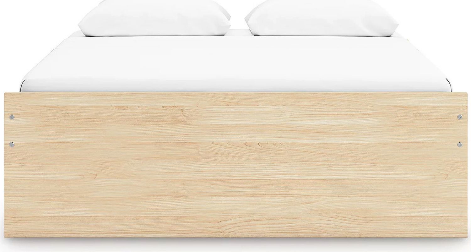 Onita Queen Platform Bed with 2 Side Storage In Natural EB9632B15