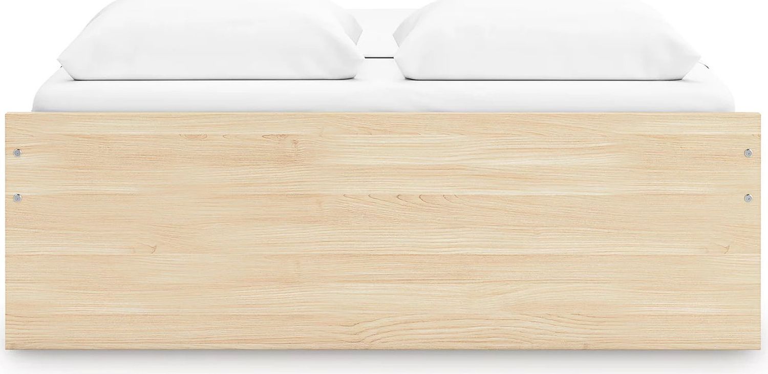Onita Queen Platform Bed with 2 Side Storage In Natural EB9632B15