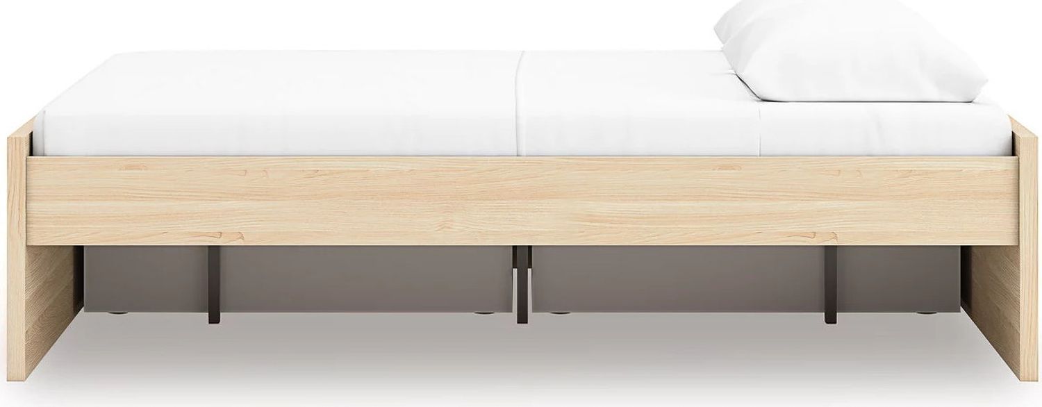 Onita Queen Platform Bed with 2 Side Storage In Natural EB9632B15