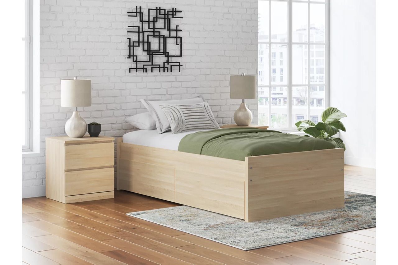 Onita Full Platform Bed In Natural EB9632B2