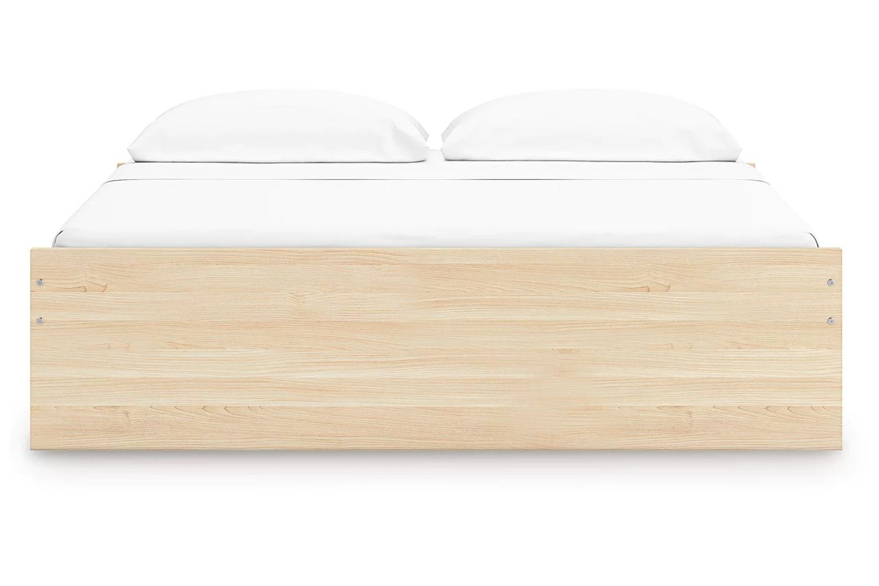 Onita King Platform Bed with 2 Side Storage In Natural EB9632B21