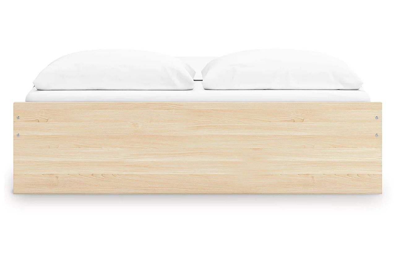 Onita King Platform Bed with 2 Side Storage In Natural EB9632B21