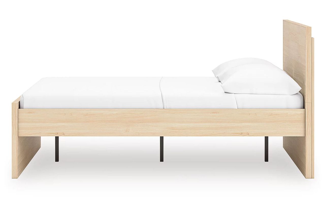 Onita King Panel Platform Bed In Natural EB9632B22