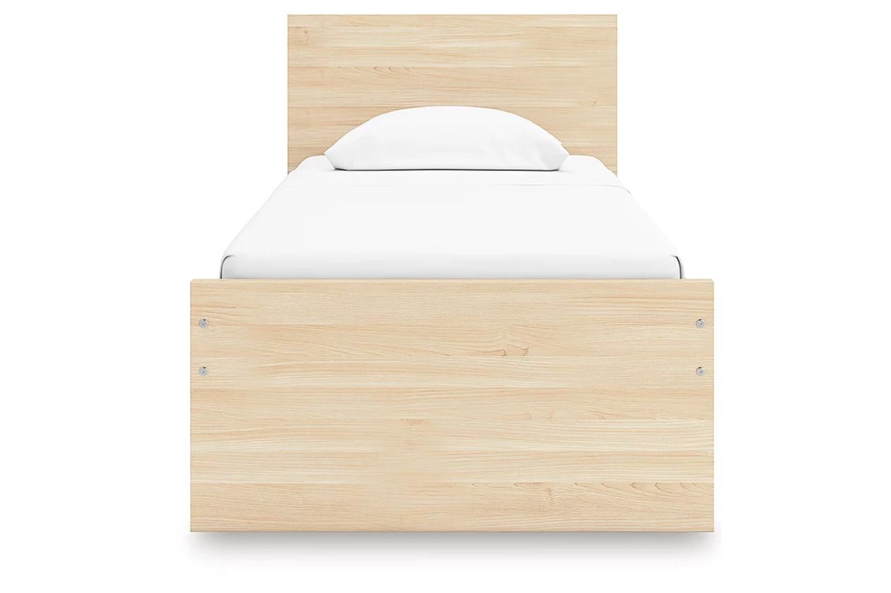 Onita Twin Panel Platform Bed In Natural EB9632B4
