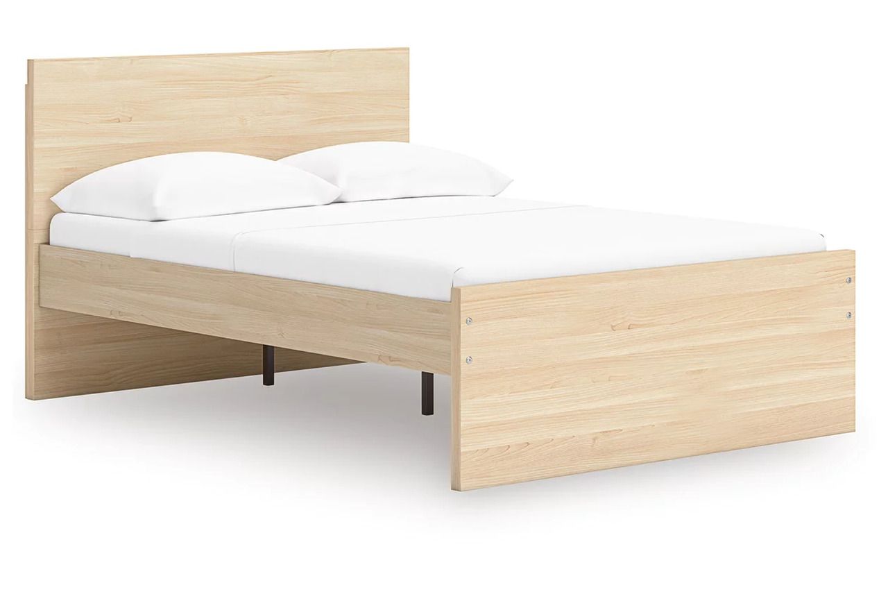 Onita Full Panel Platform Bed In Natural EB9632B5