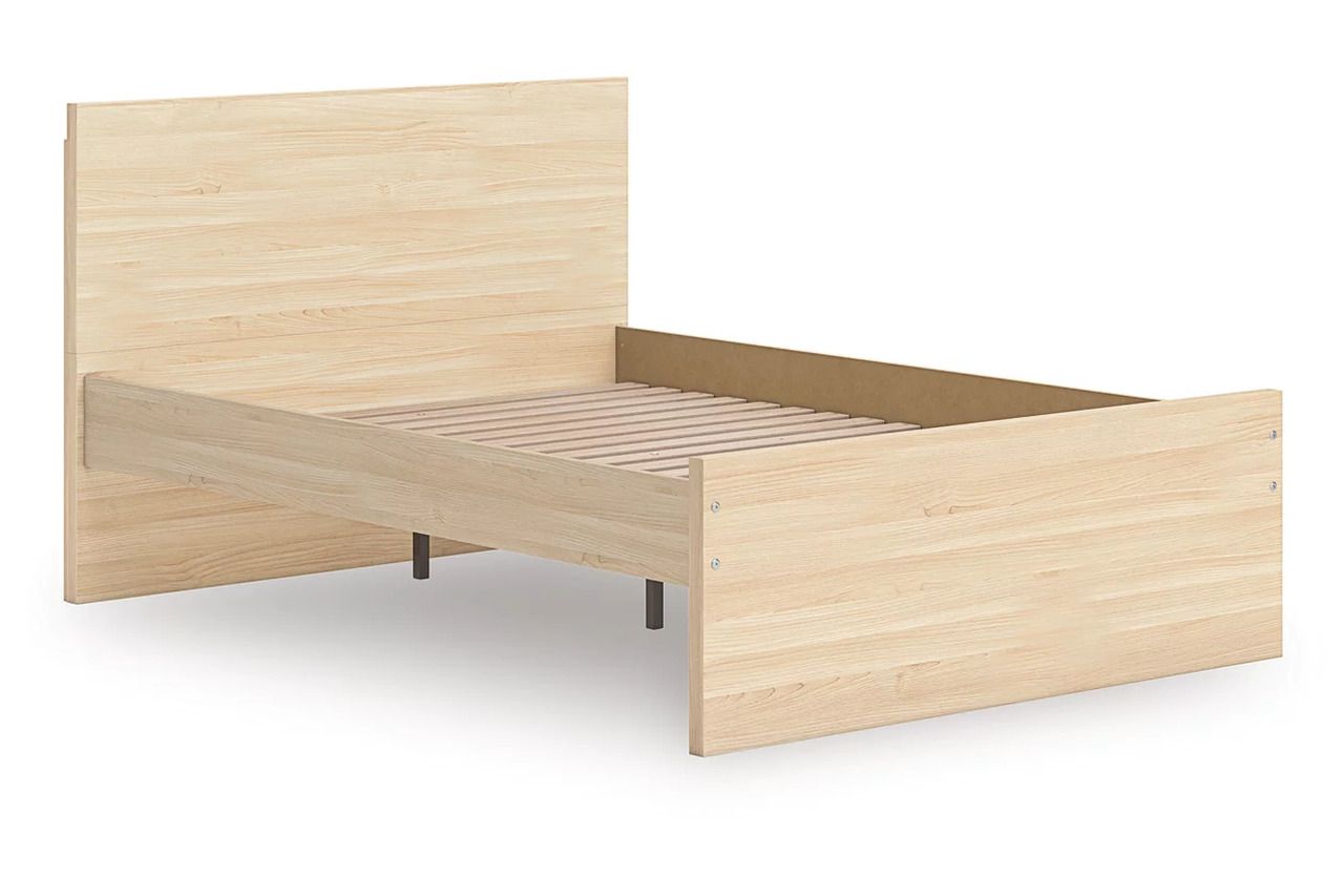 Onita Full Panel Platform Bed In Natural EB9632B5