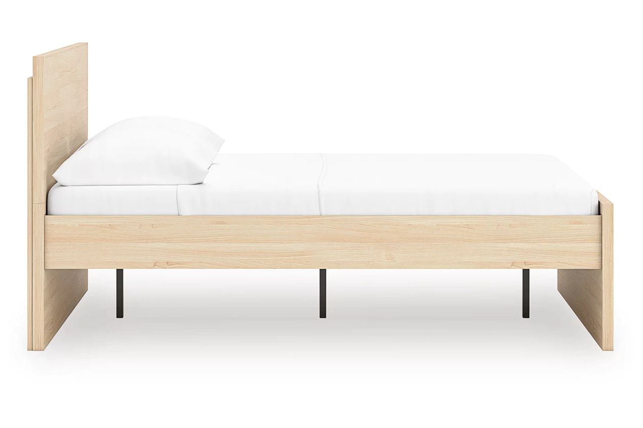 Onita Full Panel Platform Bed In Natural EB9632B5