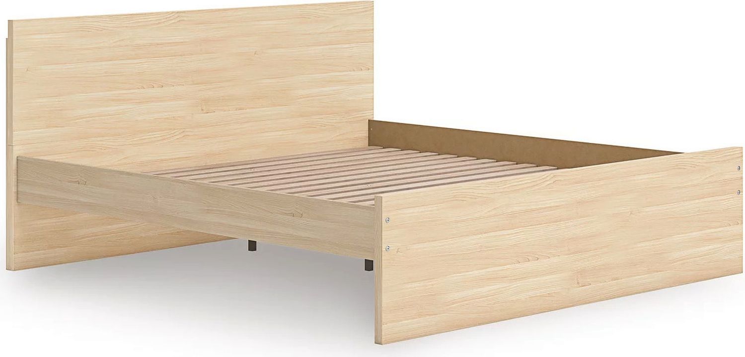 Onita Queen Panel Platform Bed In Natural EB9632B6