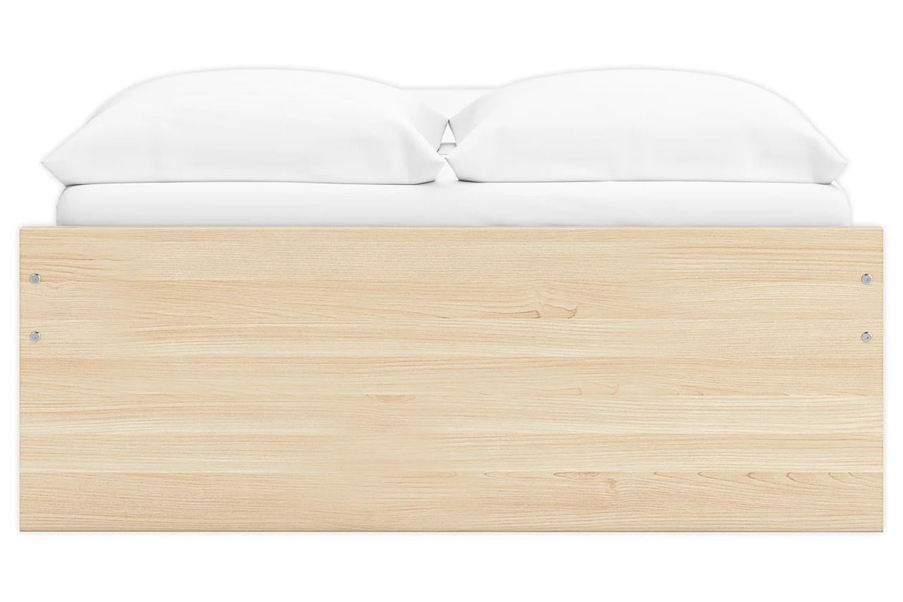 Onita Full Platform Bed with 1 Side Storage In Natural EB9632B8