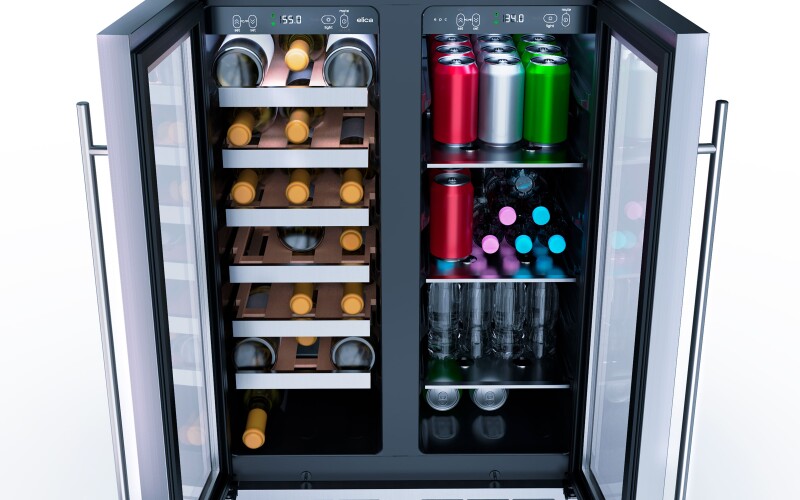 Beverage & wine center view 9