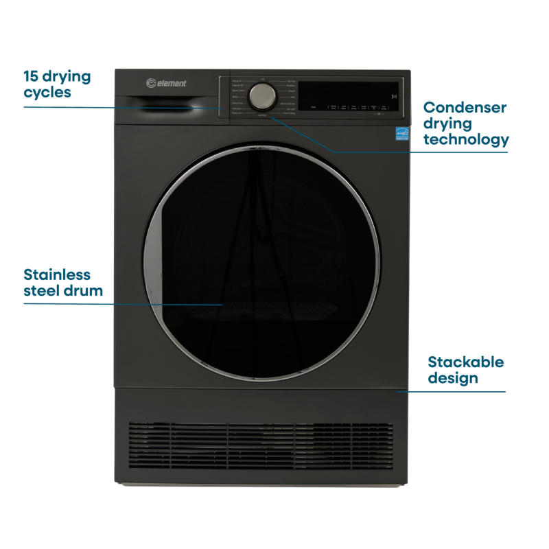 4.0 cu. ft. Front Load Electric Dryer ECD4224EGG