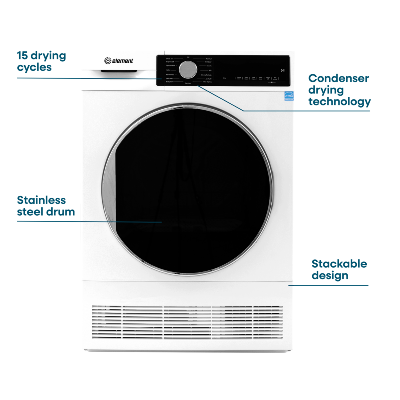 4.0 cu. ft. Front Load Electric Dryer ECD4224EGW