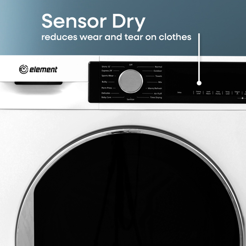 4.0 cu. ft. Front Load Electric Dryer ECD4224EGW