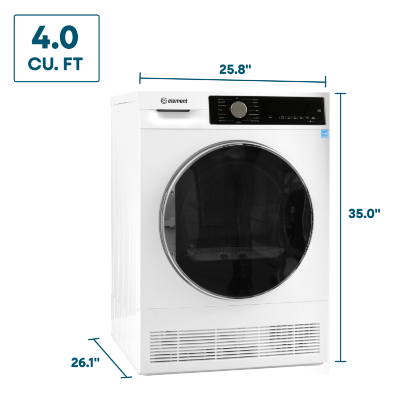 4.0 cu. ft. Front Load Electric Dryer ECD4224EGW