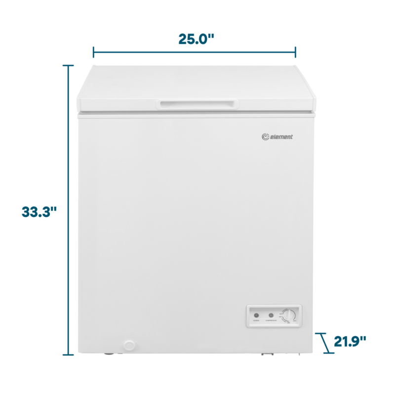Element 5.0 cu. ft. Chest Freezer - White (ECF50MD2EW) view 7