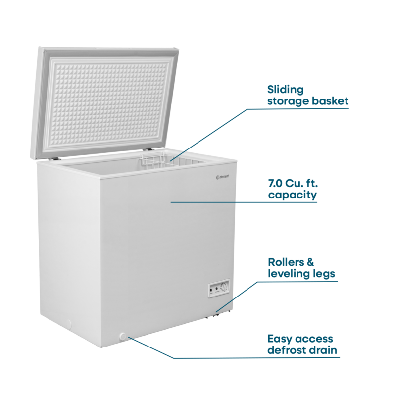 Element 7.0 cu. ft. Chest Freezer - White (ECF70MD2EW) view 4