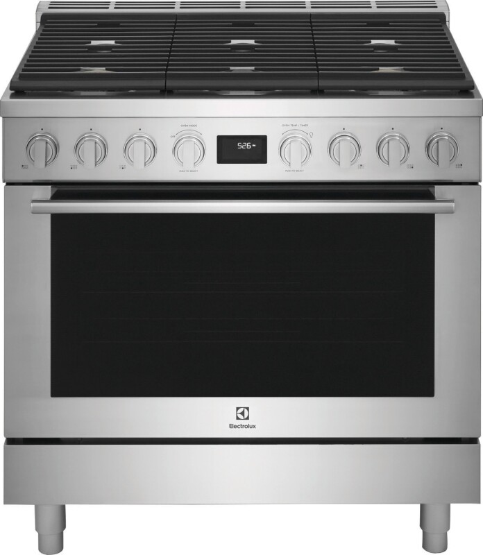 36" Dual-Fuel Freestanding Range view 4