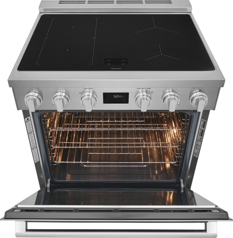 30" Induction Freestanding Range view 8