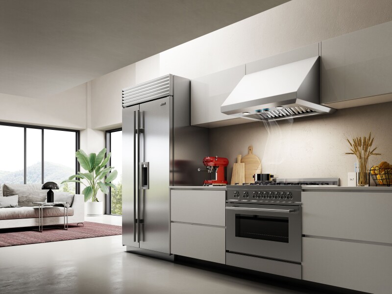 Calabria 48" Wall-mount Range Hood view 4