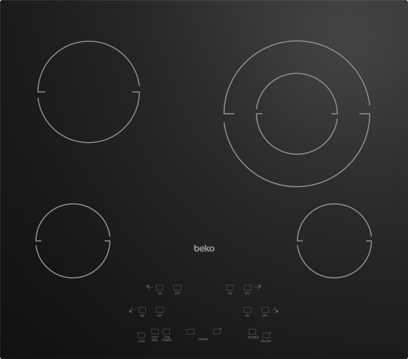 24" Built-In Electric Cooktop with 4 Burners and Touch Control ECTM24102