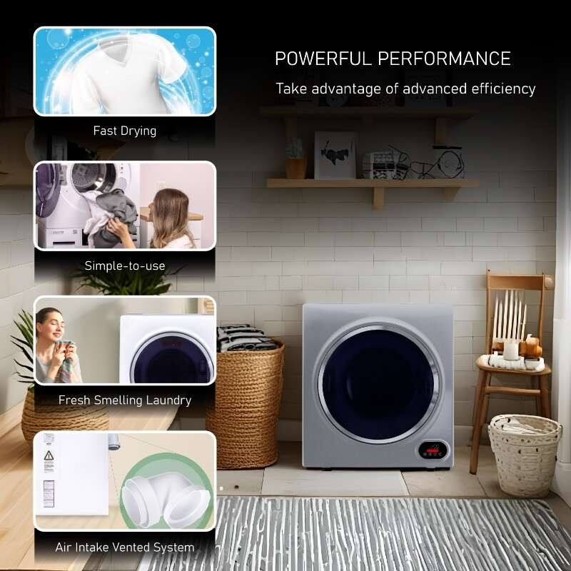 Compact Vented Sensor Dryer 3.5cf/13lbs 110V Bottom control DIGITAL ED852S, product image 6 of 17