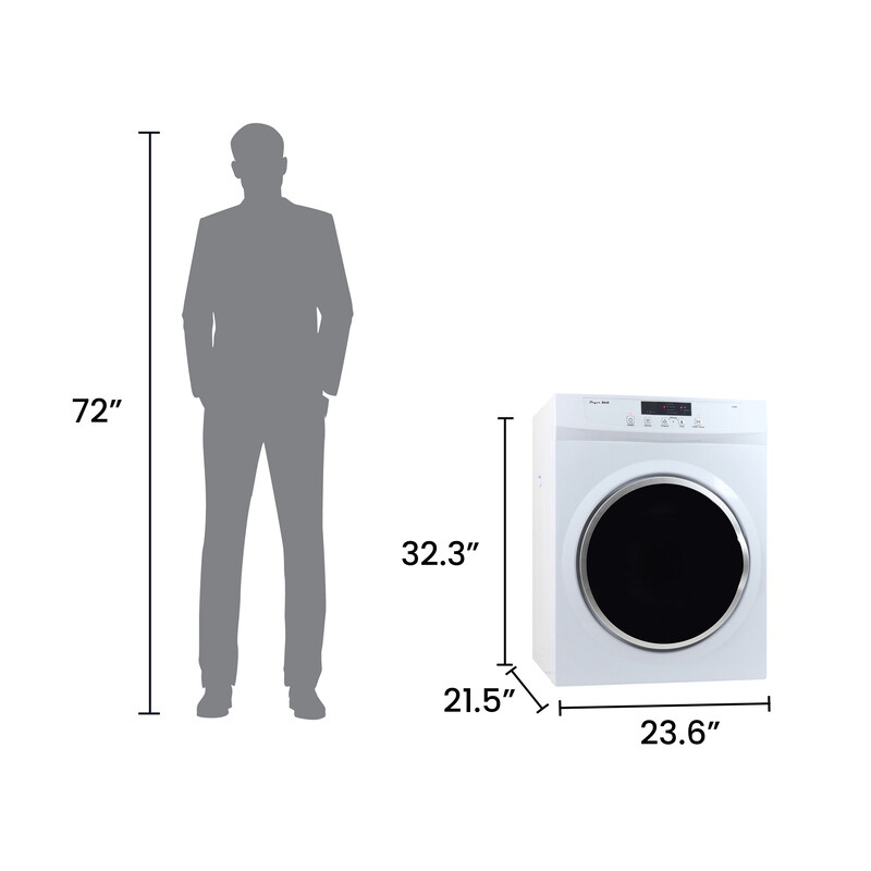 Standard 24 in Vented Dryer 3.5cf/13lb SENSOR Refresh Cycle 110V/1500W ED860, product image 12 of 19