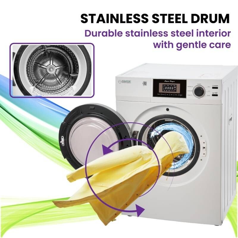 Premium Compact 24 in Vented Dryer 3.1 cu.ft SENSOR Sanitize Shoes 110V/1500W ED866