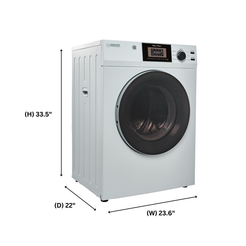 Premium Compact 24 in Vented Dryer 3.1 cu.ft SENSOR Sanitize Shoes 110V/1500W ED866