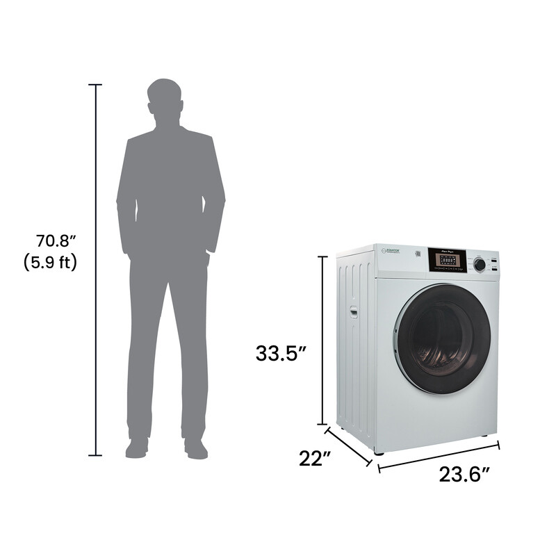Premium Compact 24 in Vented Dryer 3.1 cu.ft SENSOR Sanitize Shoes 110V/1500W ED866