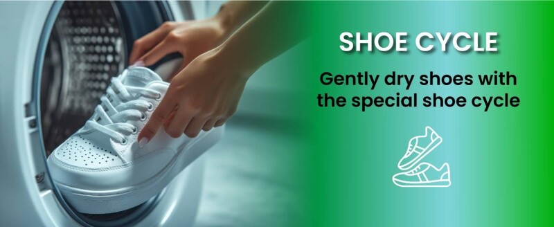 Premium Compact 24 in Vented Dryer 3.1 cu.ft SENSOR Sanitize Shoes 110V/1500W ED866