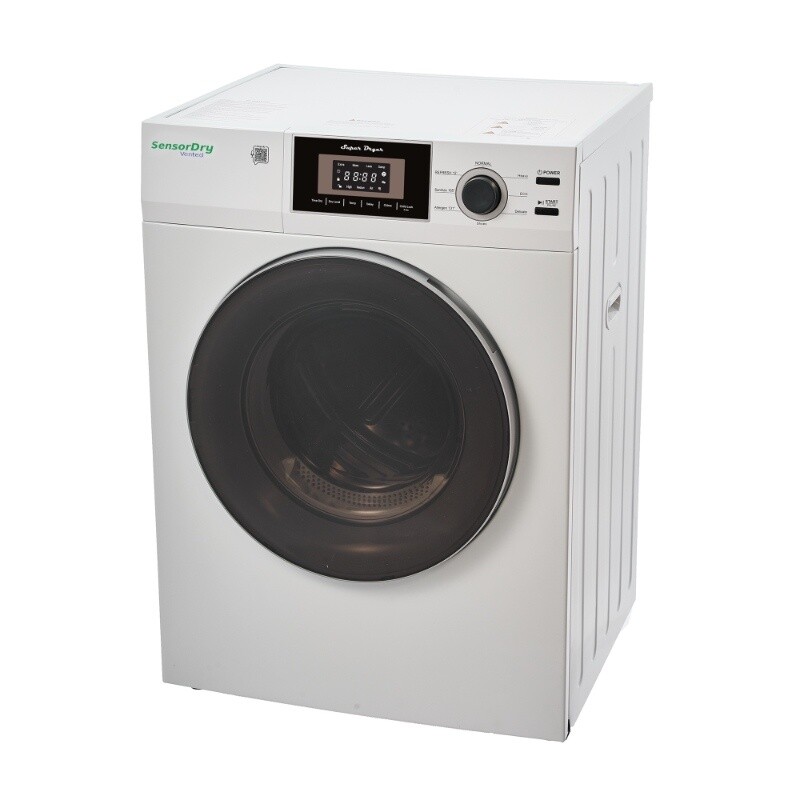 PREMIUM Compact 24 in VENTED Dryer w/Washer SOCKET 3.1cf/13lb SENSOR 110V ED866DL, product image 2 of 19