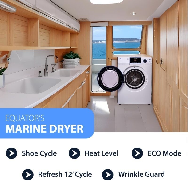 Marine Dryer ANTI CORROSION 3.1 cf/15 lbs Sanitize Sensor Dry Refresh ECO 110V ED868MARINE