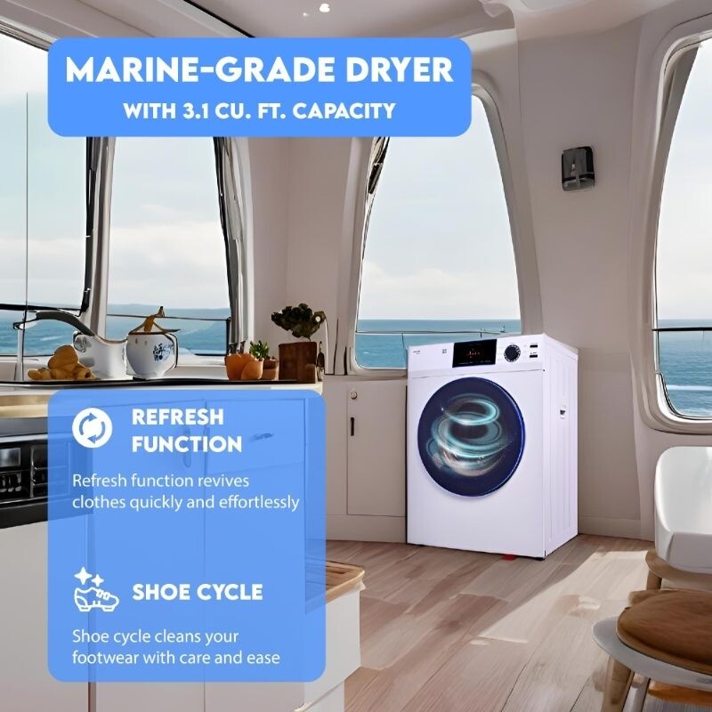 Marine Dryer ANTI CORROSION 3.1 cf/15 lbs Sanitize Sensor Dry Refresh ECO 110V ED868MARINE