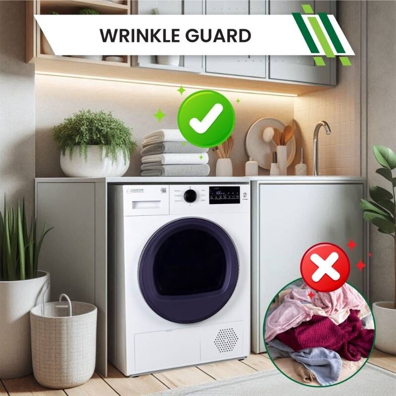 24 in HEAT PUMP DRYER 3.7 cf/20 lbs, Eco Sensor Ventless Sanitize 110V ED890HP