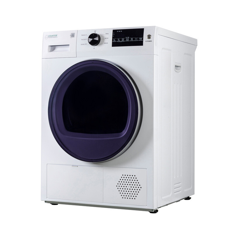 24 in HEAT PUMP DRYER 3.7 cf/20 lbs, Eco Sensor Ventless Sanitize 110V ED890HP