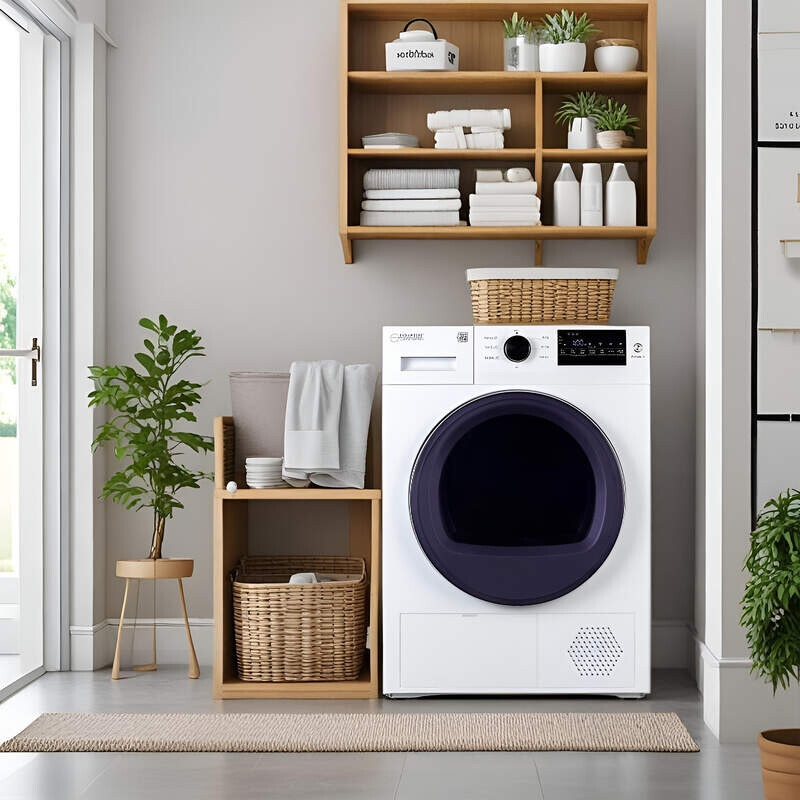 24 in HEAT PUMP DRYER 3.7 cf/20 lbs, Eco Sensor Ventless Sanitize 110V ED890HP