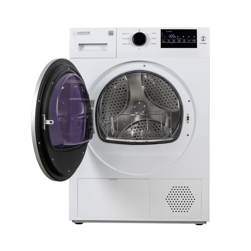 24 in HEAT PUMP DRYER 3.7 cf/20 lbs, Eco Sensor Ventless Sanitize 110V ED890HP