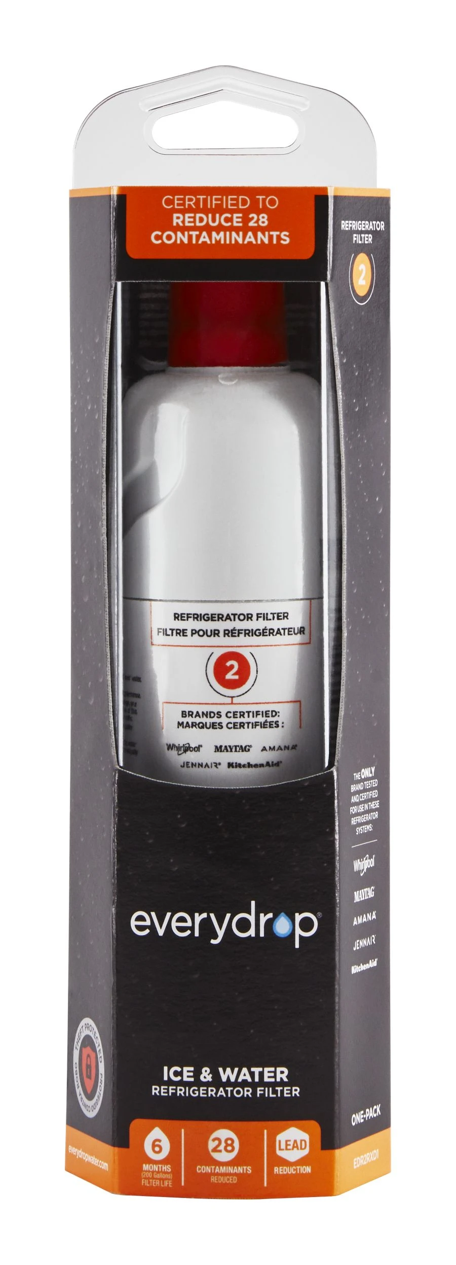 everydrop Refrigerator Water Filter 2 (Pack of 1) EDR2RXD1