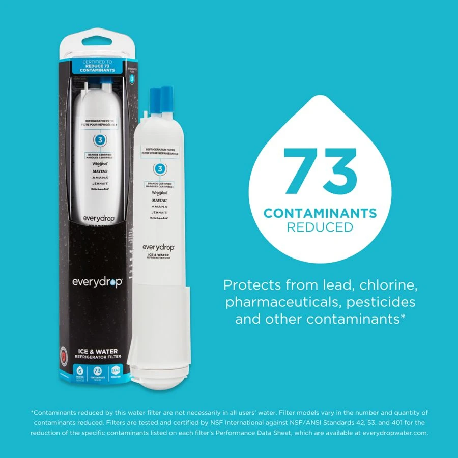 everydrop Refrigerator Water Filter 3 - EDR3RXD1 (Pack of 2) EDR3RXD2