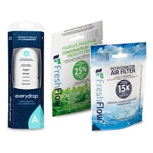 Everydrop® Refrigerator Water Filter A + Refrigerator Freshflow™ Airfilter + Freshflow Produce Preserver Refill EDRARXVR6