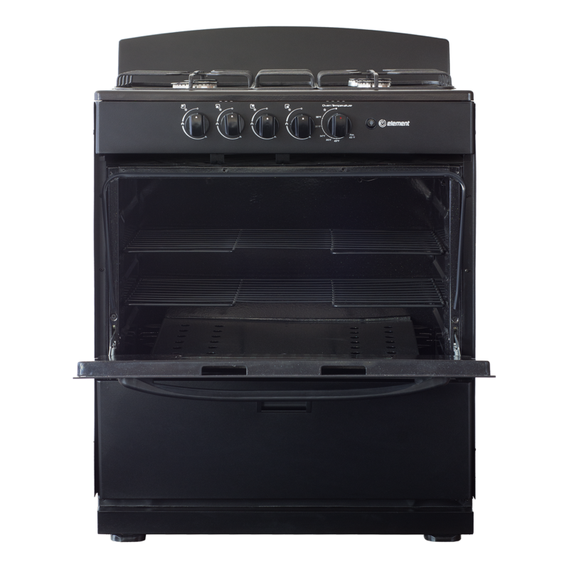 Element 4.0 Cu. Ft. 30” 4-Burner Gas Range - Black (EEGR3A4MCCB) view 4