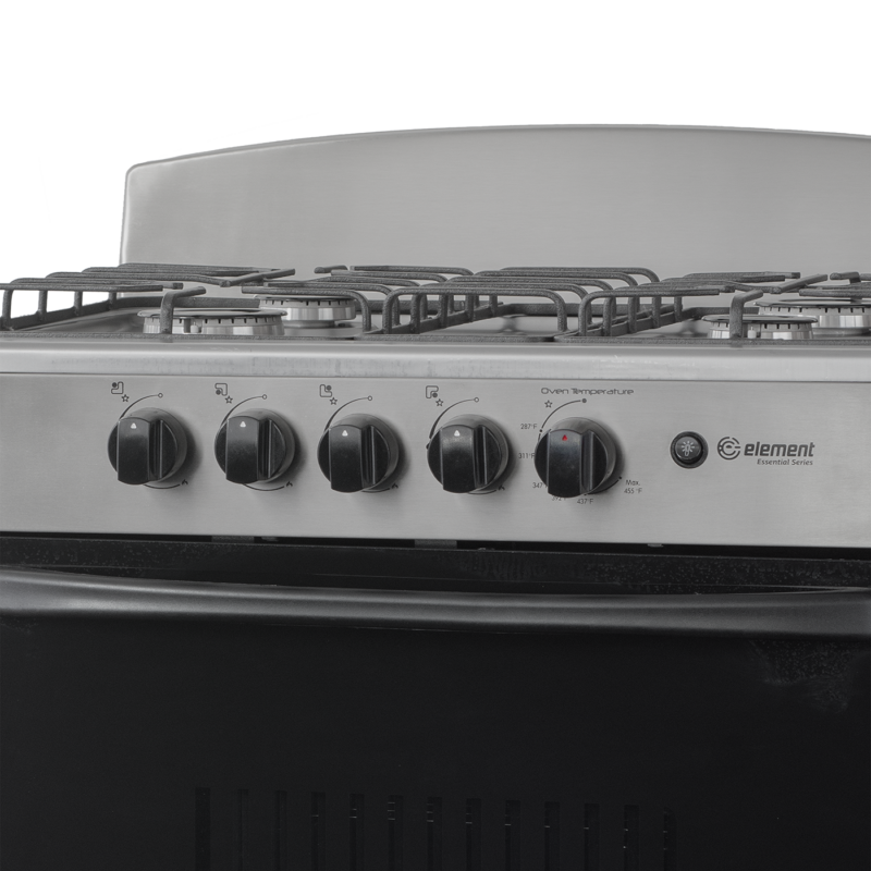 Element 4.0 Cu. Ft. 30” 4-Burner Gas Range - Stainless Steel (EEGR3A4MCCS) view 6