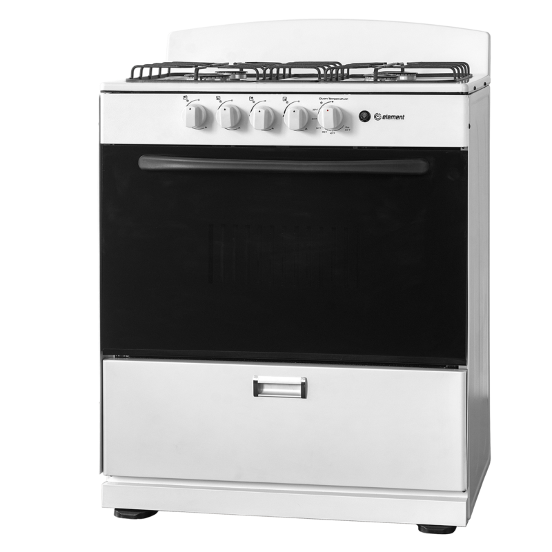 Element 4.0 Cu. Ft. 30” 4-Burner Gas Range - White (EEGR3A4MCCW) view 2