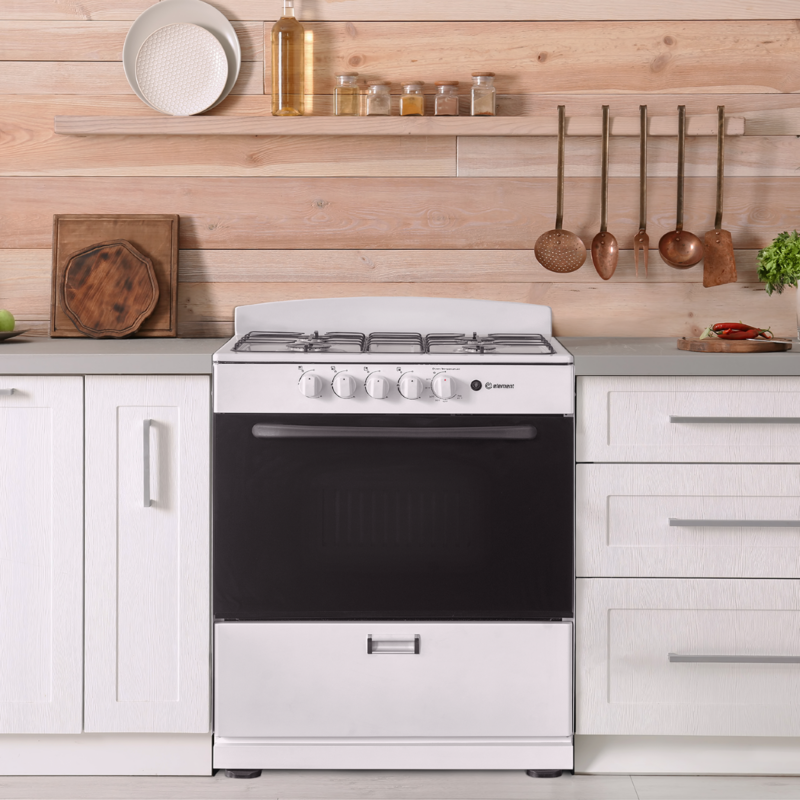 Element 4.0 Cu. Ft. 30” 4-Burner Gas Range - White (EEGR3A4MCCW) view 9
