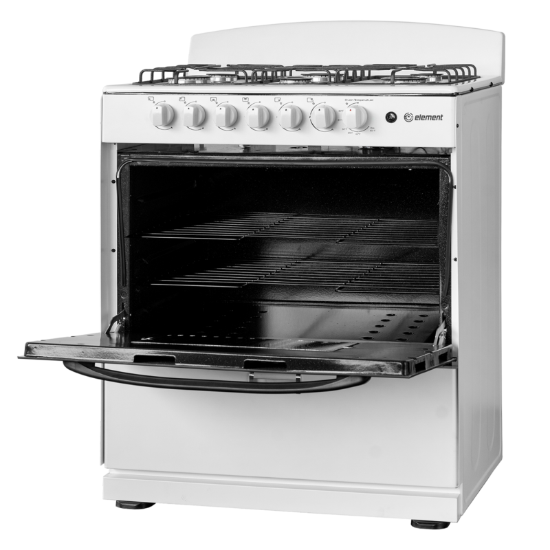 Element 4.0 Cu. Ft. 30” 6-Burner Gas Range - White (EEGR3A6MCCW) view 3