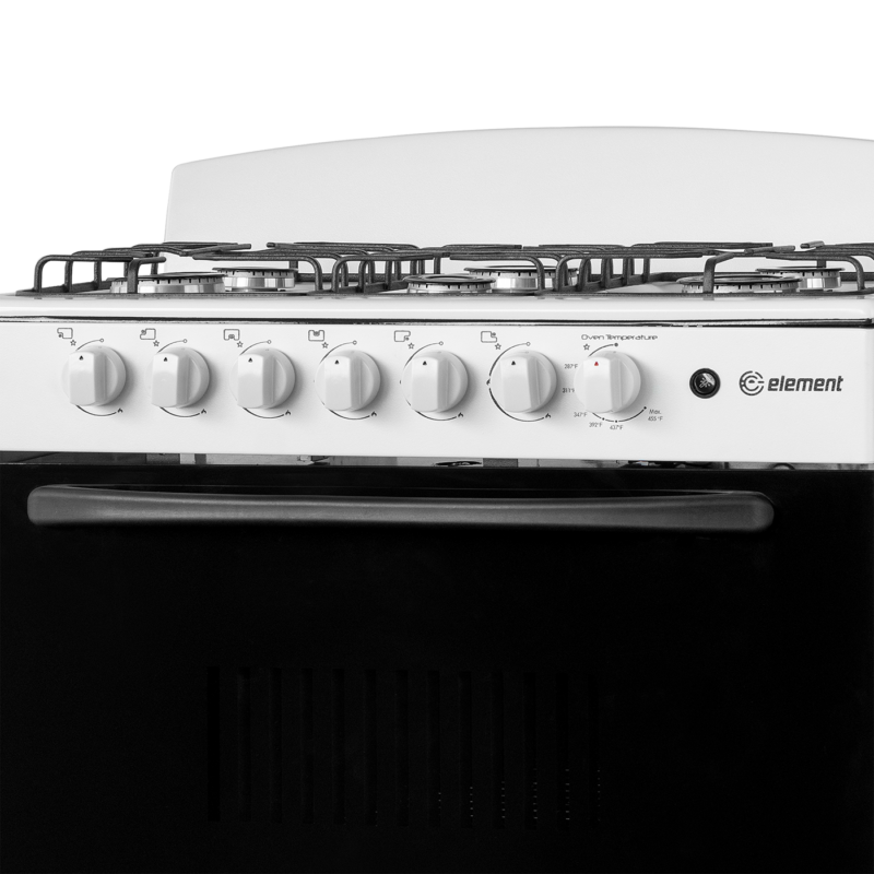 Element 4.0 Cu. Ft. 30” 6-Burner Gas Range - White (EEGR3A6MCCW) view 6